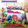3pcs Custom Name Jelly Jamm Bedding Set Duvet Cover Closure Includes 1 Duvet Cover & 2 Pillowcases, Soft and Comfortable for All Seasons.