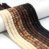 110/300pcs Natural Wooden Beads Coconut Shell Loose Flat Round Wood Beads For Jewelry Making DIY Necklace Bracelet Accessories