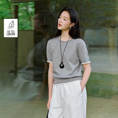 Inman MIU Lyocell Short Sleeve Knit Top