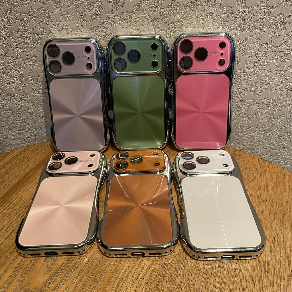 Aurora CD Pattern Electroplated Case for Apple 17 Pro, 16 Pro Max, 15 Pro, 13/12 Slim Waist