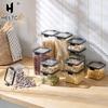 Transparent Food Storage Containers Kitchen Storage Airtight Cans Plastic Storage Boxes Stackable Food Storage Boxes