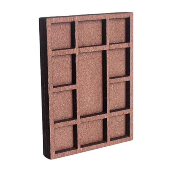 Miniature Trinket Shelf Wooden Crystal Display Shelf Miniature Collectibles Organizer Printers Tray for Gems Stones Shells