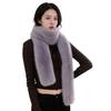 Dicker langer Kunstfuchsfellschal: Modischer Nackenwärmer & Schal für Herbst/Winter
