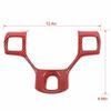 Red Carbon Fiber ABS Steering Wheel Frame Trim Cover For Dodge RAM 1500 2010-17