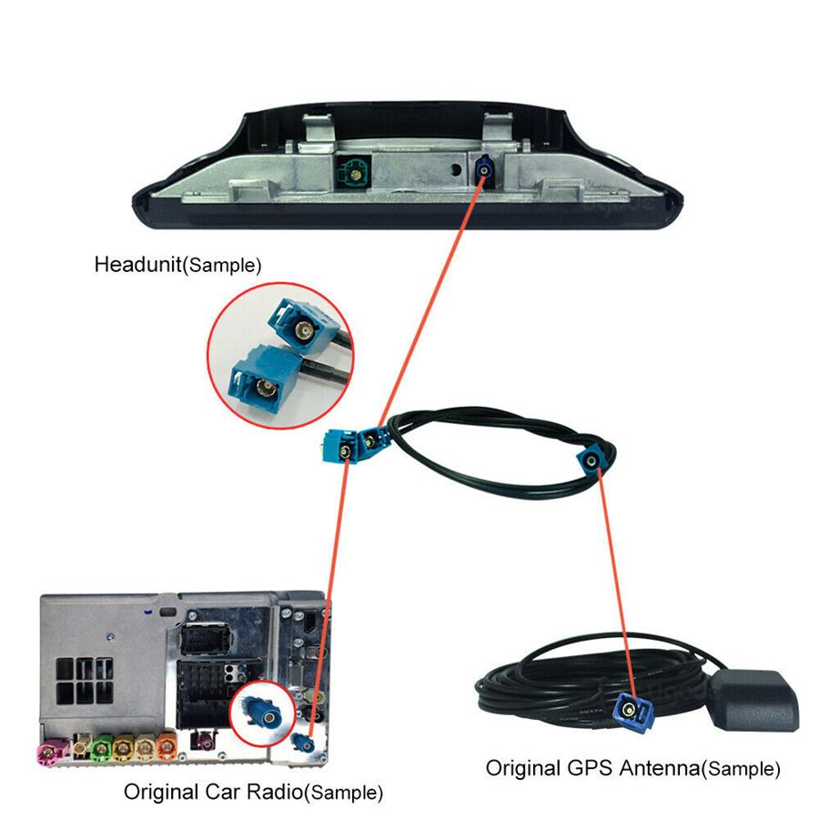 Car GPS NAVI Antenna Splitter Cable For BMW Mercedes Benz Android Audio Video