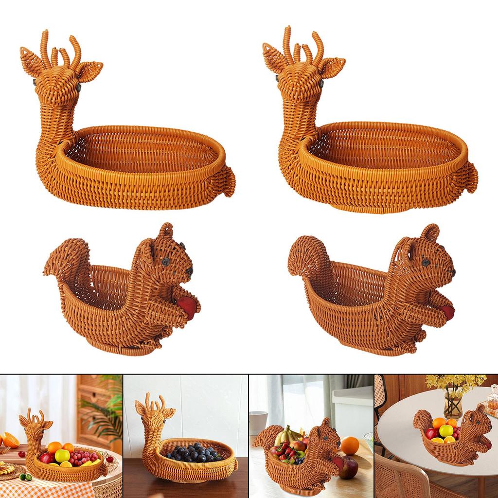 Tierförmiger Obstkorb, Handgefertigter Multifunktionaler Snackhalter, PP-Material für Zuhause und Küche, Glatte Kanten