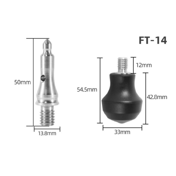 Multiple Surfaces Tripods Foot Adapter With Two Spikes And Cushion Design For Enhanceds Photography Equipment Stability
