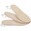 Invisible Height Increase Insoles For Men and Women Comfortable Breathable Leather Pigskin Casual Shoes Pad Full Height Increase (S (35-40 EU) heel h