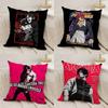 K-KOF The King of F-Fighter Pillow Case Office Sofa Dorm Chair Back Short Plush Double-sided Printing Home  Cushion Cover
