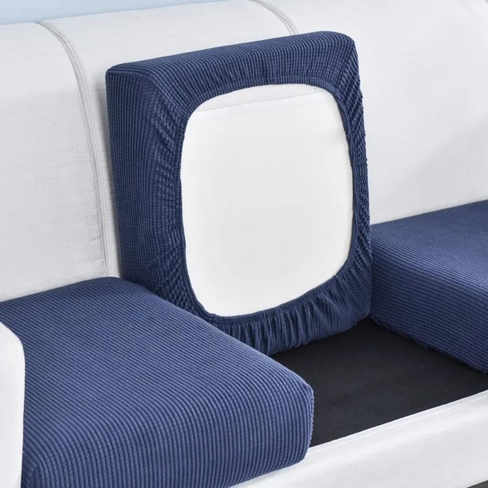 New Flannel Sofa Seat Cushion Cover Removable Washable Chair Cover Anti-cat Scratching Sofa Protector Living Room