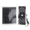 Solar Powered 3 Fan Kit 25W Solar Panel and High Speed Ventilation Fan for Greenhouse Chicken Coop Shed Pet House