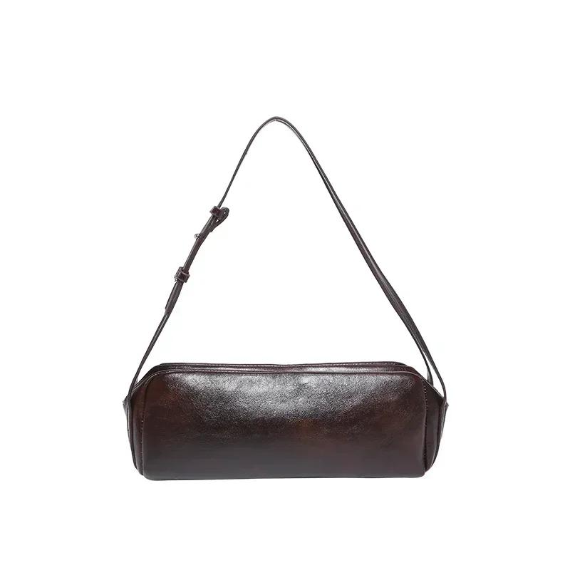 Versatile Fashion Simple PU Square Shoulder Bags 2026 New Sense of Luxury Solid Zipper Personality Classic Handbags for Women