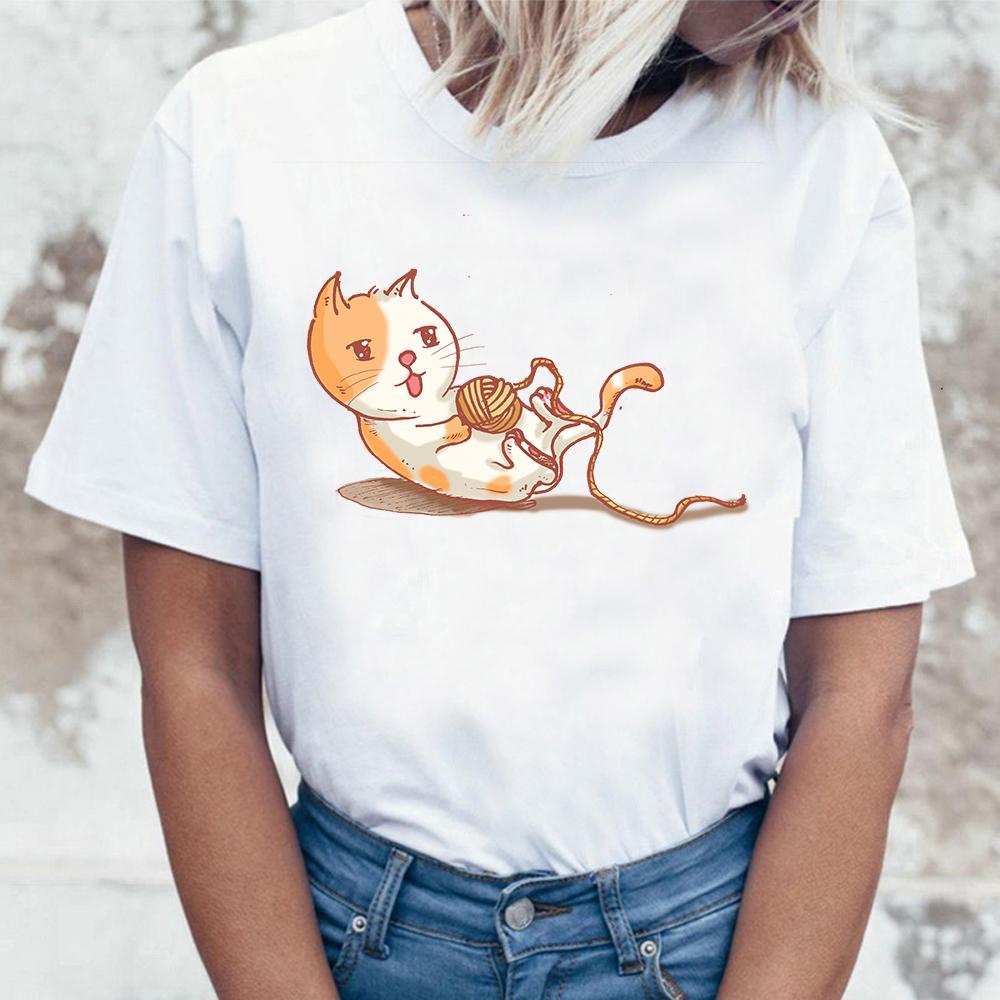 Woman Short Sleeve T Shirt Loose T Shirt Graphic Streetwear Top Female Woman Summer Kawaii Harajuku