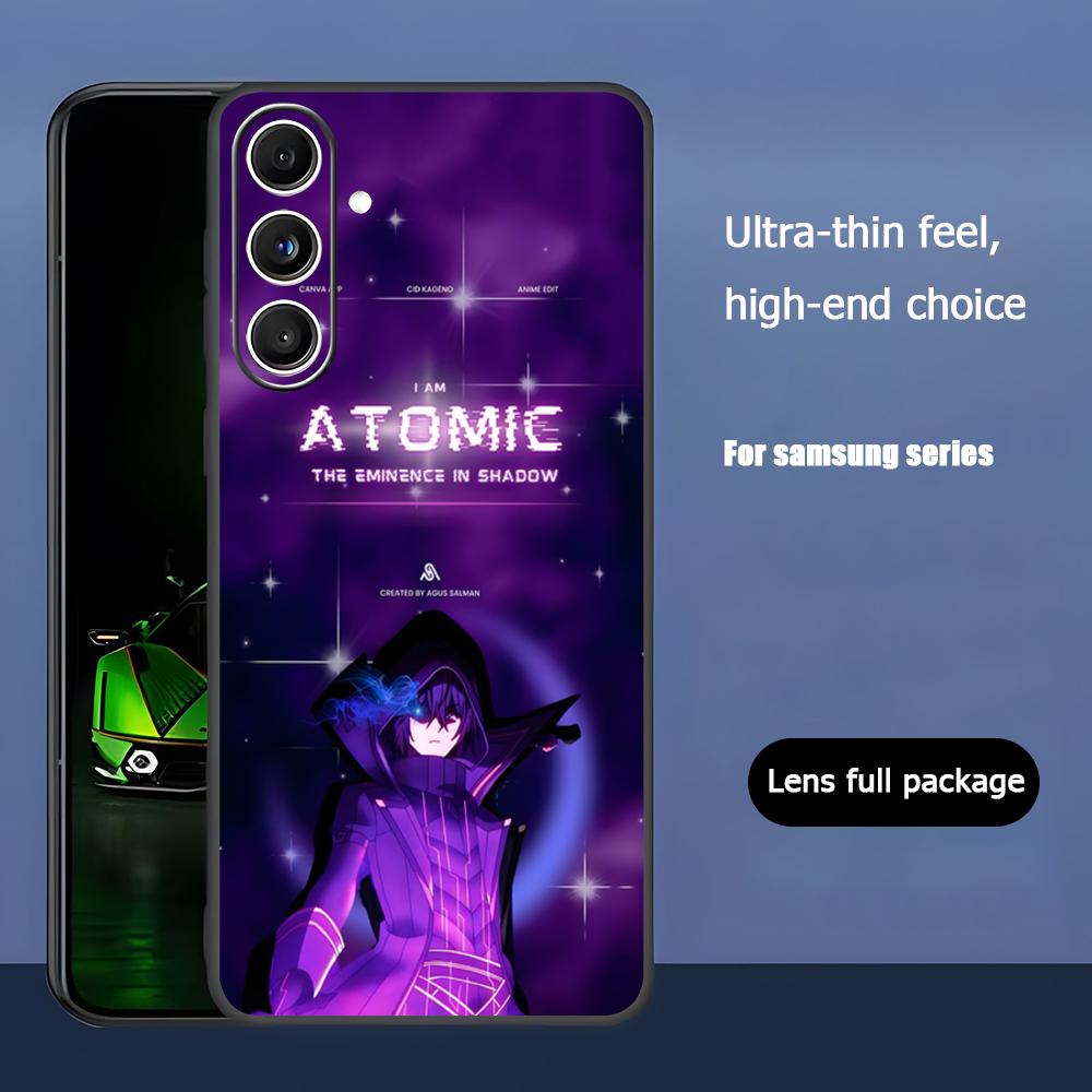 Anime The Eminence in Shadow Phone Case For Samsung Galaxy S25 S24 S23 S22 S21 S20 Plus Ultra Note20 Soft Black