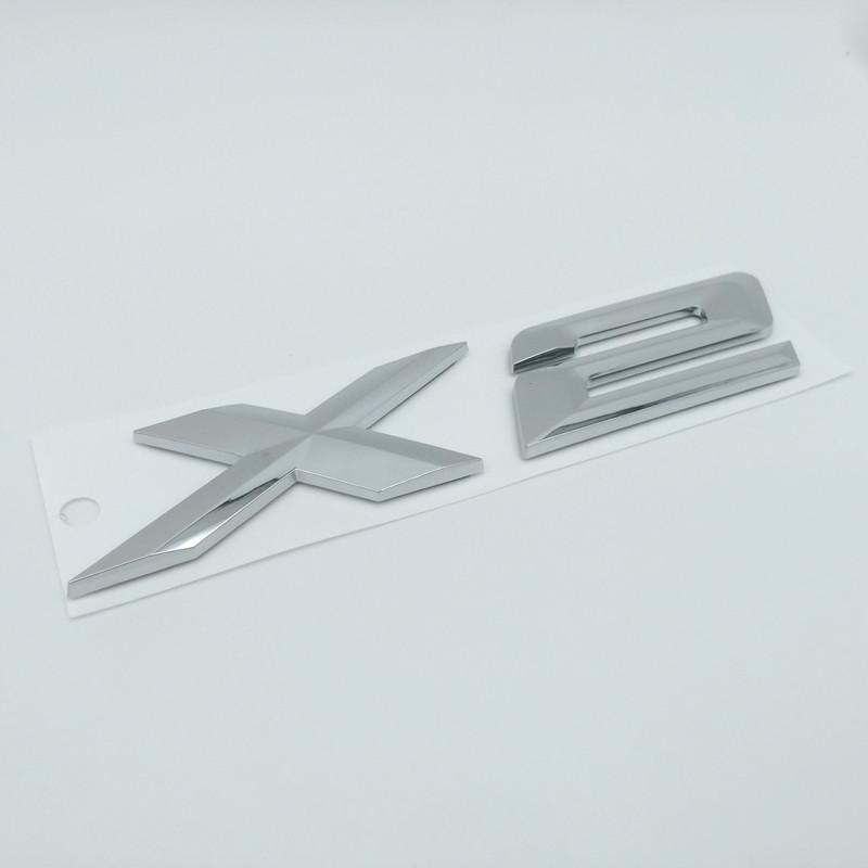 1pcs 3D ABS X1 X2 X3 X4 X5 X6 X7 GT Car Letter Rear Tailgate Trunk Decals Emblem Badge Sticker Decal Styling Auto Accessories