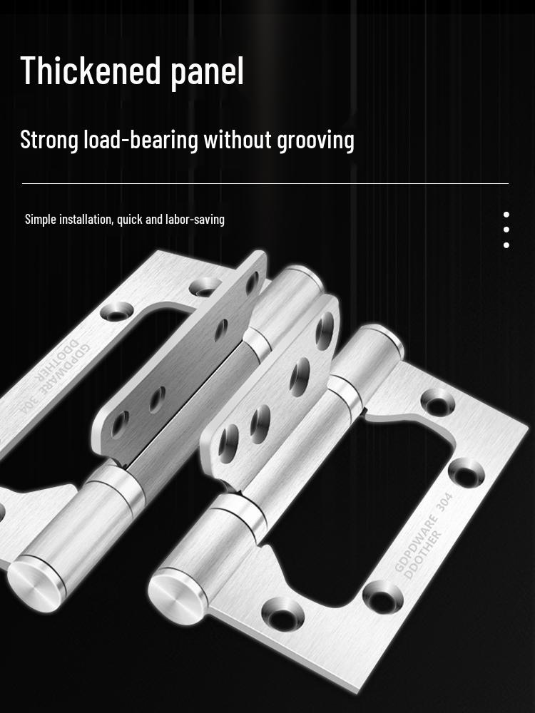 4-inch Silent Bearing Male-Female 304 Stainless Steel Hinge for Wooden Doors