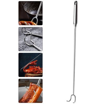 Stainless Steel Meat Hook for BBQ Camping Beach Perfect for Roasting Meat Chicken Wings Hot Dogs Kitchen Helper for for Butcher