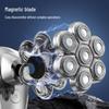 Seven-Head Digital Display Electric Bald Head Shaver: 5-in-1 Multi-Function Razor