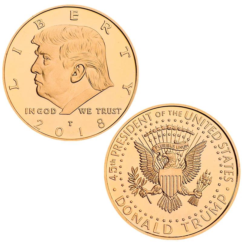 2025 US President Donald Trump Gold/Silver EAGLE Commemorative Coins Take America Back Challenge Coins IN GOD WE TRUST Souvenir