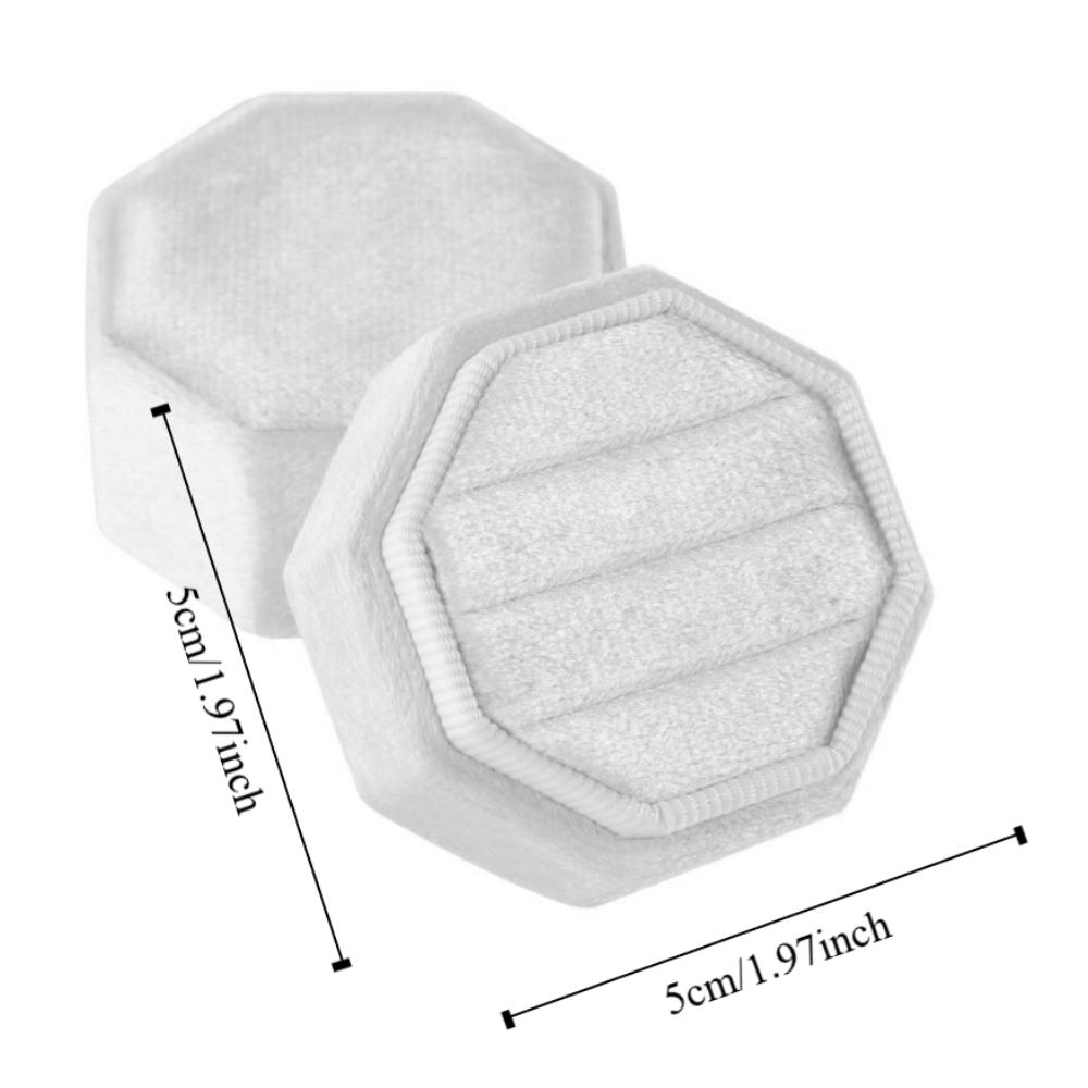 Dustproof Flannel Jewelry Case Elegant Gift Packaging Box Engagement Rings Storage Box for Couples