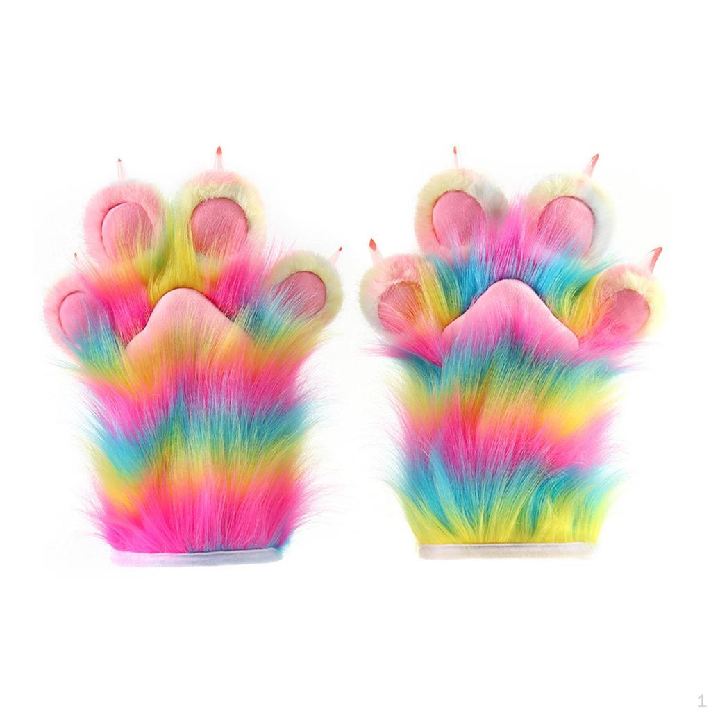 Animal Paws Gloves Adorable Cosplay Costume Accessories for Fancy Dress