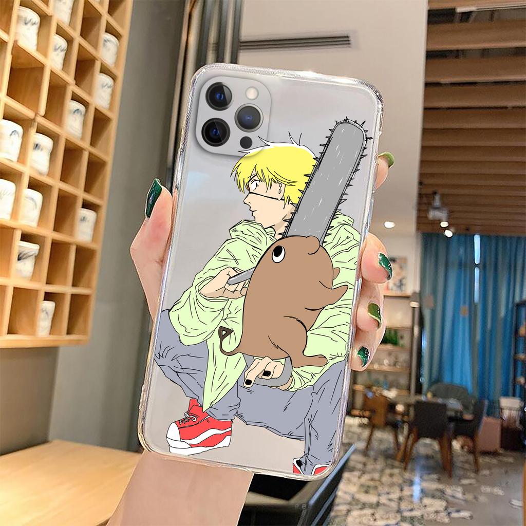 Anime Chainsaw Man Pochita Case Clear Case for Iphone SE 2020   7 8 11 12 13 Mini Plus X XS XR Pro Max Case