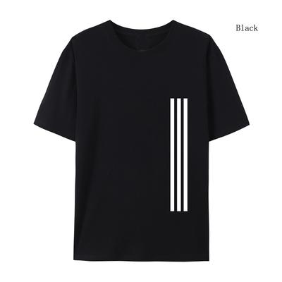 T-shirt Casual Fitness Street Stampata Girocollo 100% Cotone Estiva Oversize Manica Corta Abbigliamento Top Street Larghi in Cotone