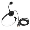 H360‑PC PC Monaural Headset Corded Single Ear Headset with 3 Section Double 3.5mm Plug and Noise Cancelling Mic