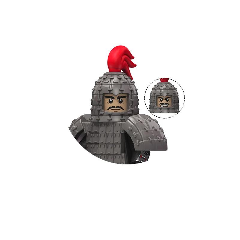 Kids Toys Chinese Ancient Historical Figures Military Soldiers Imperial Guard Military Commanders Model Building Blocks Gifts