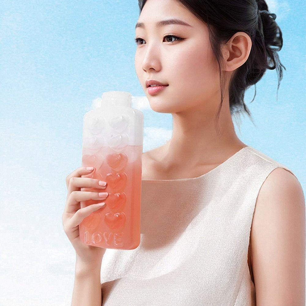 Multifunctional Ice Cube Mold Love Heart Make Ice Cubes Bottle Gifts Press Ice Cube Tray
