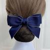Nurse Hotel Hair Clip Headwear Korean Bun Snood Hairgrips Cover Net Bow Spring Clip Ponytail Clip