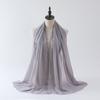 New pearl rope edge chiffon scarf women's shawl multi-functional shawl light and breathable headscarf veil