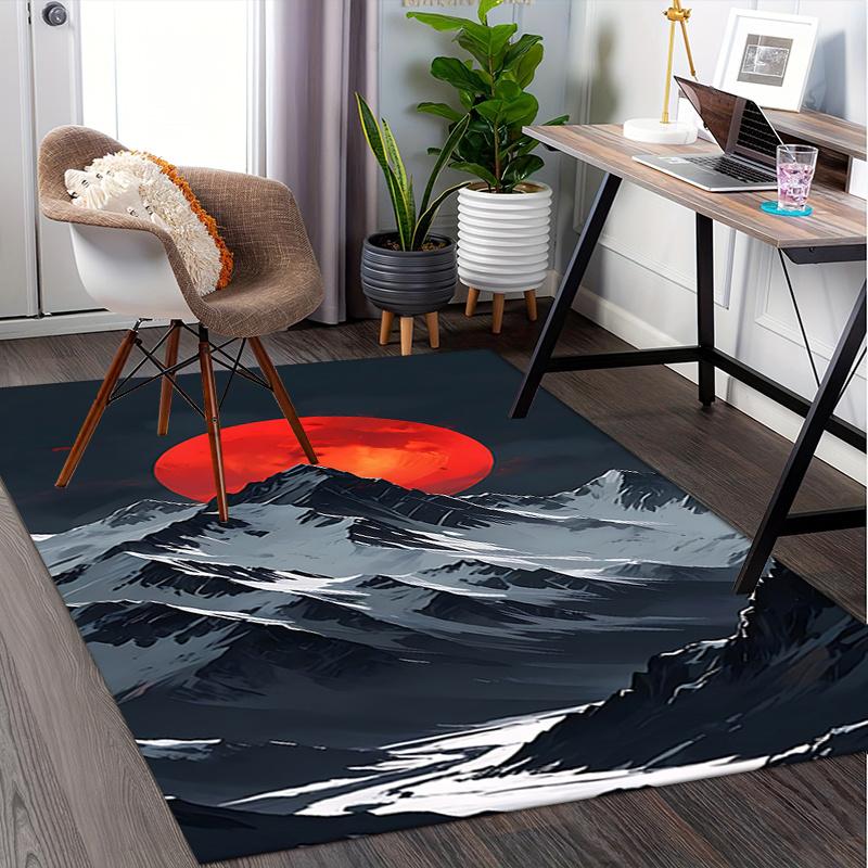 Japanese Style Office Carpet Chair Mat Large Size Desk Pad for Home Decor, Sofa Rug, Office Flooring Gift, Suitable for Bedroom, Living Room