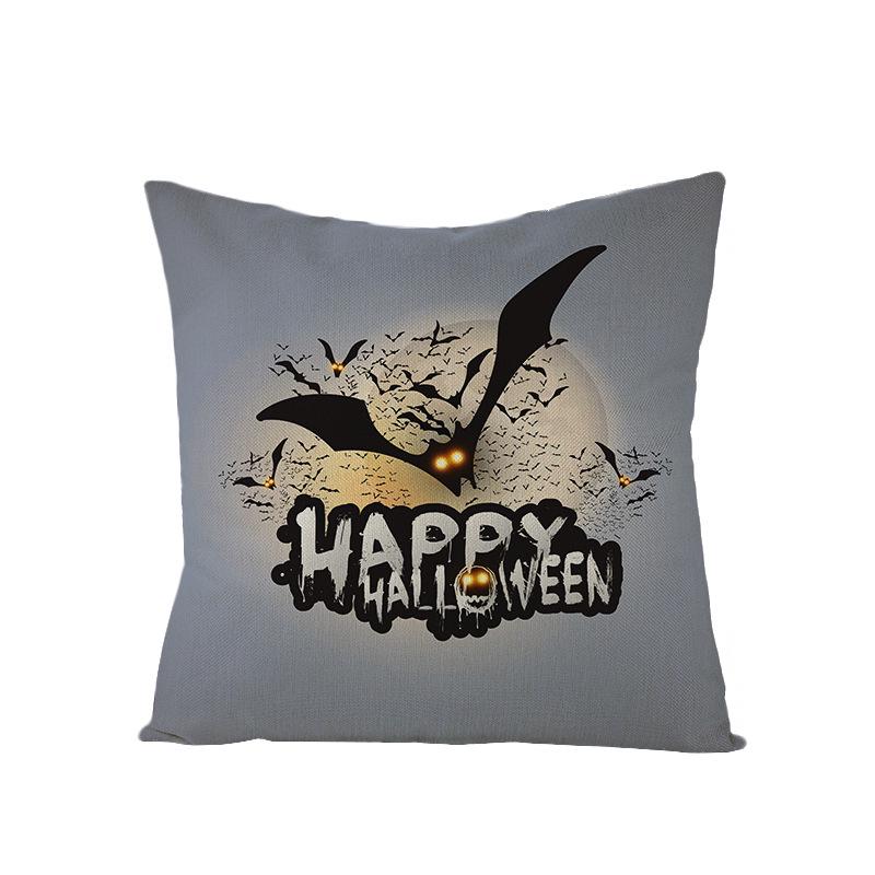 Neue Halloween Polyester Kissenbezug Zuhause Zuhause Schlafzimmer Sofa Kissen Lendenkissenbezug