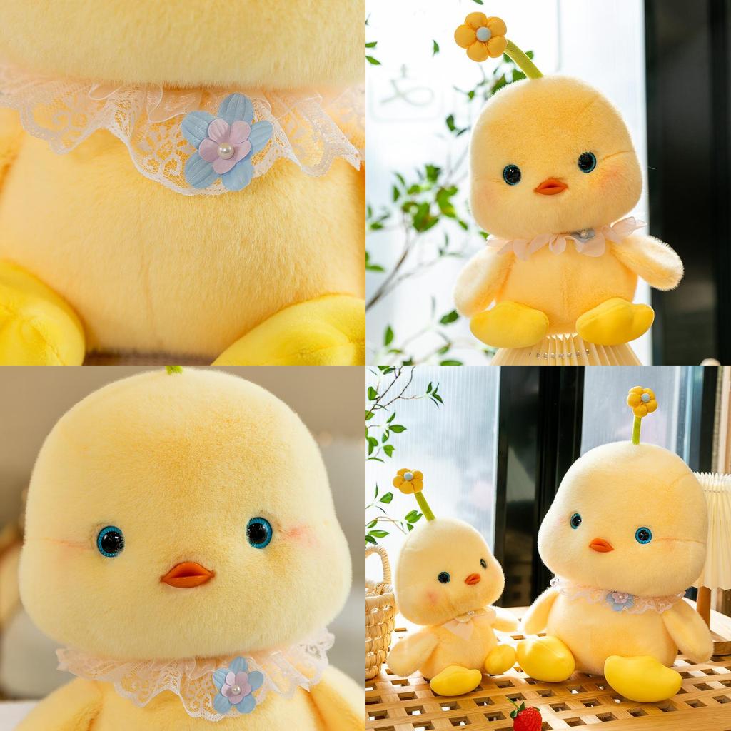 Cute Plush Toy Doll For Children's Birthday Gift Animal Chicken Design Short Plush Material 20cm Height
