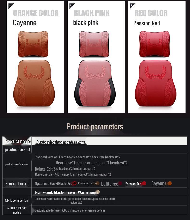 2019 Jaguar XF/XFL/XEL/XJL/FPACE Leather Car Seat Covers