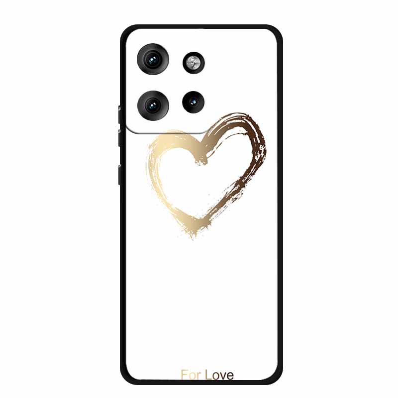 Pro pouzdro Moto Edge 50 Neo Luxusní měkké silikonové TPU pouzdra na telefon pro Motorola Edge 50 Neo Moto S50 5G Nárazuvzdorné kryty ve tvaru srdce Fundas