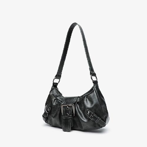 2025 Spring Hot Selling Maillard Style Retro Style Small Bag Spicy Girl Y2K Wasteland Style Vintage Leather Shoulder Armpit Bag
