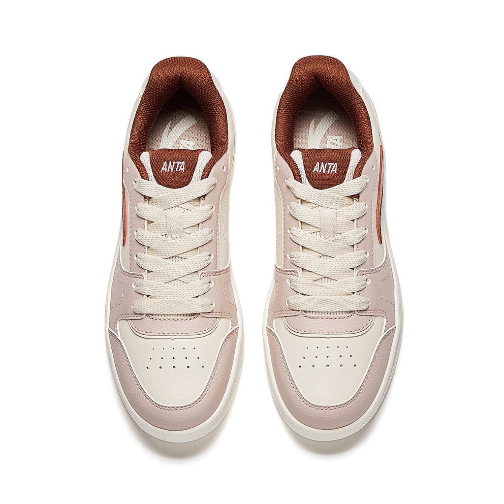 Anta Road Charge Balance Lightweight Low-Top Sneakers Women Sneakers Fish-Belly-White Lotus-Gray Smoke-Red-Brown 922548008-2