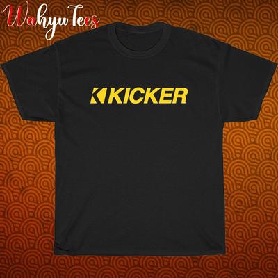 Nový!  Logo audiozesilovače Kicker Černá Šedá Námořnická Velikost S-5XL Unisex Tričko