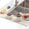 Silicone Countertop Pot Lid Storage Mat Heat Resistant Anti Slip Grooves Kitchen Sink Pad Holder Kitchen Supplies Sink Drainer Rack
