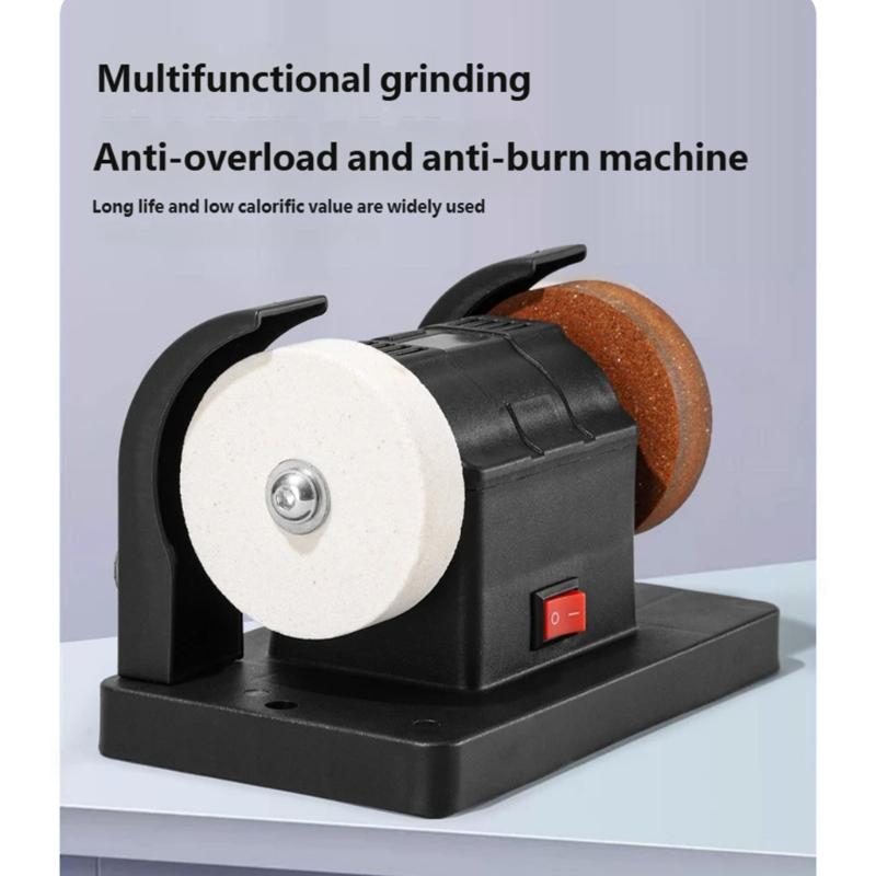 Electric Mini Sander 100W Table Grinder Stepless Variable Speed Control For Cutter Sharpening Metal Polishing Projects