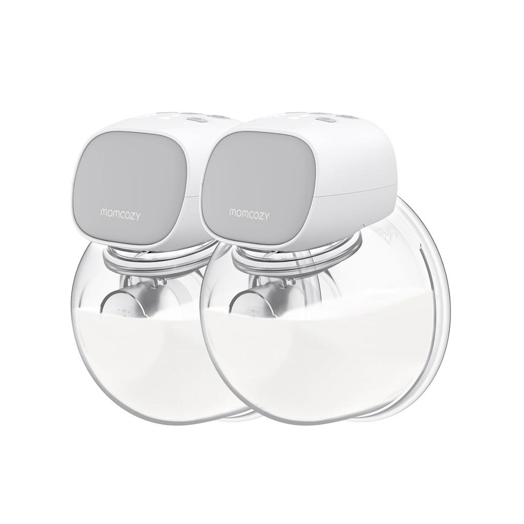 S9 Pro Wearable Breast Pump, Hands-Free Double Electric Portable Pump 2 Count,Matte Gray