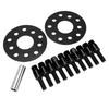 2PCS 5mm 5x100 5x112 Hub Centric Wheel Spacer Kit with Bolt Replacement for A3 A4 A5 A6 A8 1997‑2008 Black