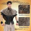 Vikinges Faux Furs Shawl Barbarians Collar,Medieval Knight Mantle Shoulder Wrap Warriour Cape Shawl Renaissances Costume