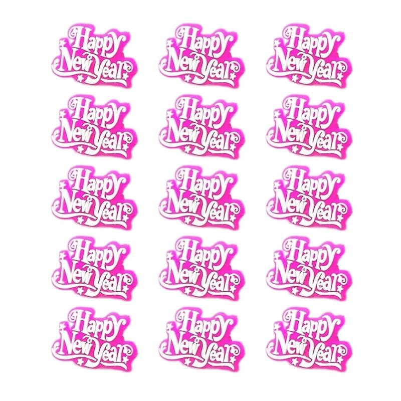 Happy New Year Brooch Retro Badge Fashion Jewelry Trendy Fashion Accent for Suit