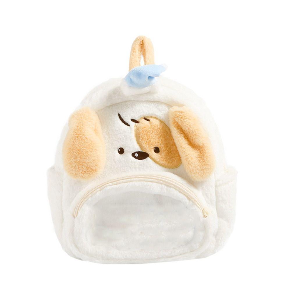 

Stuffed Sleep Dog Plush Backpack Animal Cartoon Bear Plush Bag Bear Storage Bag Female Lady Girl білий