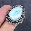 Natural Republic Larimar Gemstone 925 Sterling Silver Jewelry Ring Size 7 ETC-13989