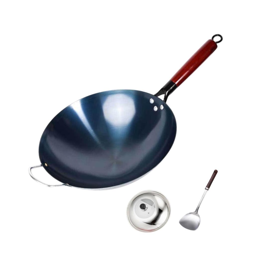 Antiadherent Wok Cooking Kitchen Utensils Universal, Sautee, with Cover