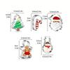 Christmas Cookie Stainless Steel Baking Molds Santa Snowman Gingerbread Tree Candy Cane Holiday Baking DIY Biscuit Pastry Tool